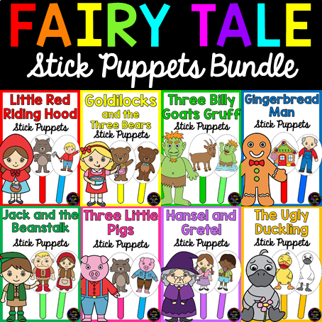 Fairy Tale Stick Puppets Bundle