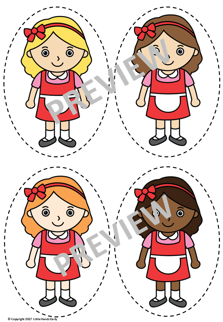 Goldilocks and the Three Bears Stick Puppets (Digital Download-PDF)