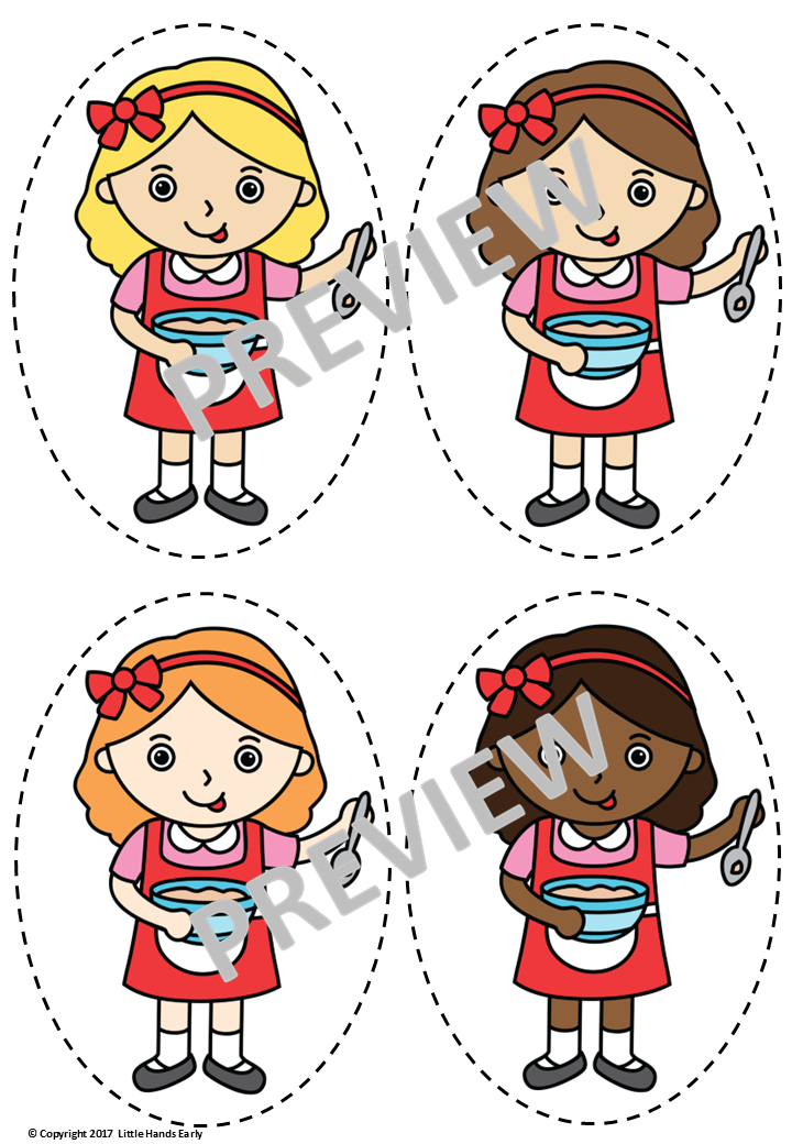 Goldilocks and the Three Bears Stick Puppets (Digital Download-PDF)