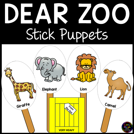 'Dear Zoo' Story Stick Puppets – Little Hands Early Learning
